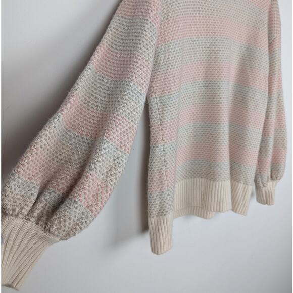Summersalt The Coziest Cashmere Blend‎ Pastel Soft Stripe Sweater Size Small - Picture 4 of 10
